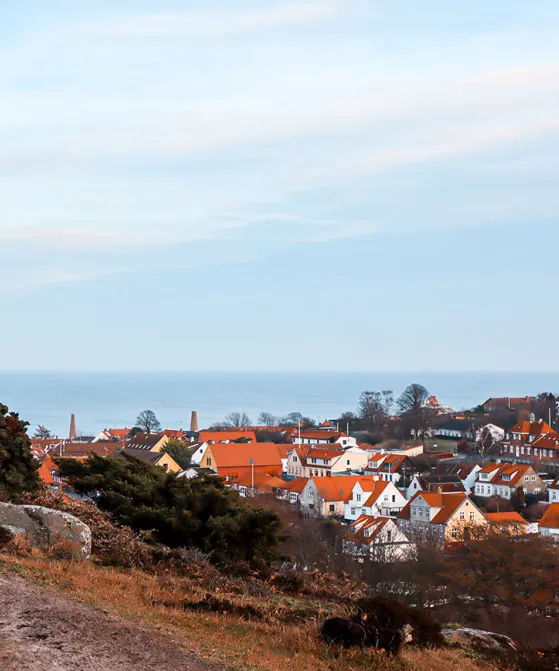 Smuk udsigt på vandreferie på Bornholm
