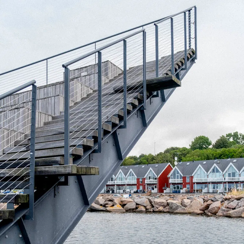 Trappeformationen på Hasle Havnehad har flere udspringsmuligheder