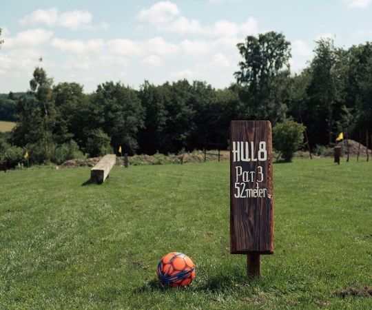 Fußballgolf im Naturpark Bornholm