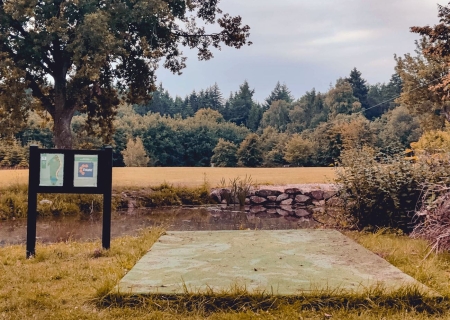 Discgolf im Nature Park Bornholm (weiße Bahn)
