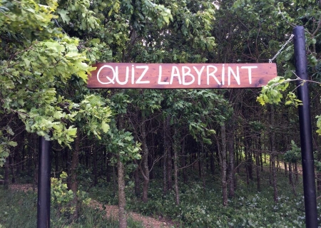 Quiz-Labyrinth im Nature Park Bornholm