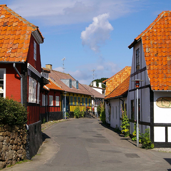 Bindingsværkshuse i Sandvig