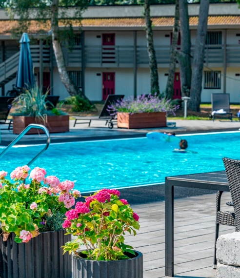 Dejlig pool ved Strandhotel Balka Søbad på Bornholm