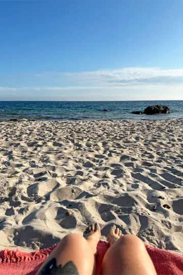 Badetur på Galløkken strand